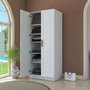 Hanah Home Armario Blanco con Estanterías